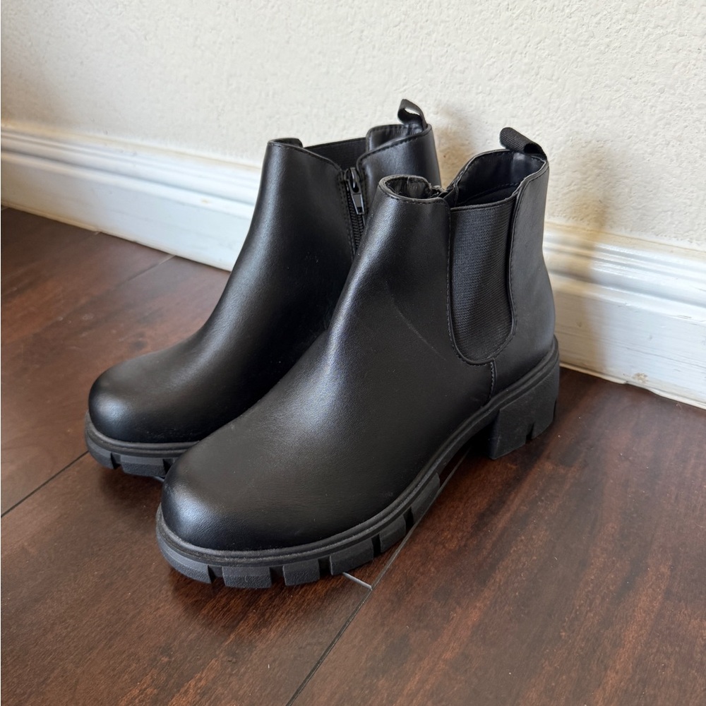 Girls Black Ankle Boots